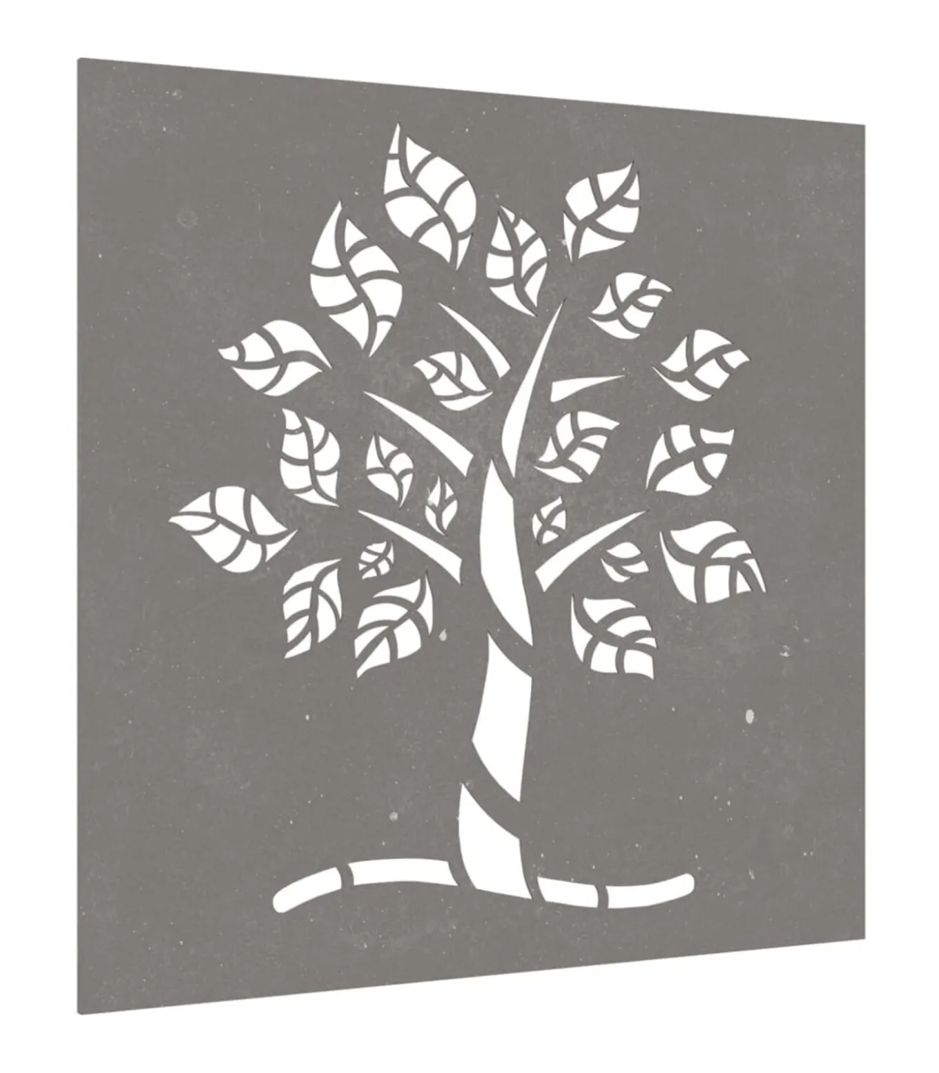 Wanddecoratie tuin boomontwerp 55x55 cm cortenstaal