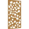Wanddecoratie tuin esdoornbladontwerp 105x55 cm cortenstaal
