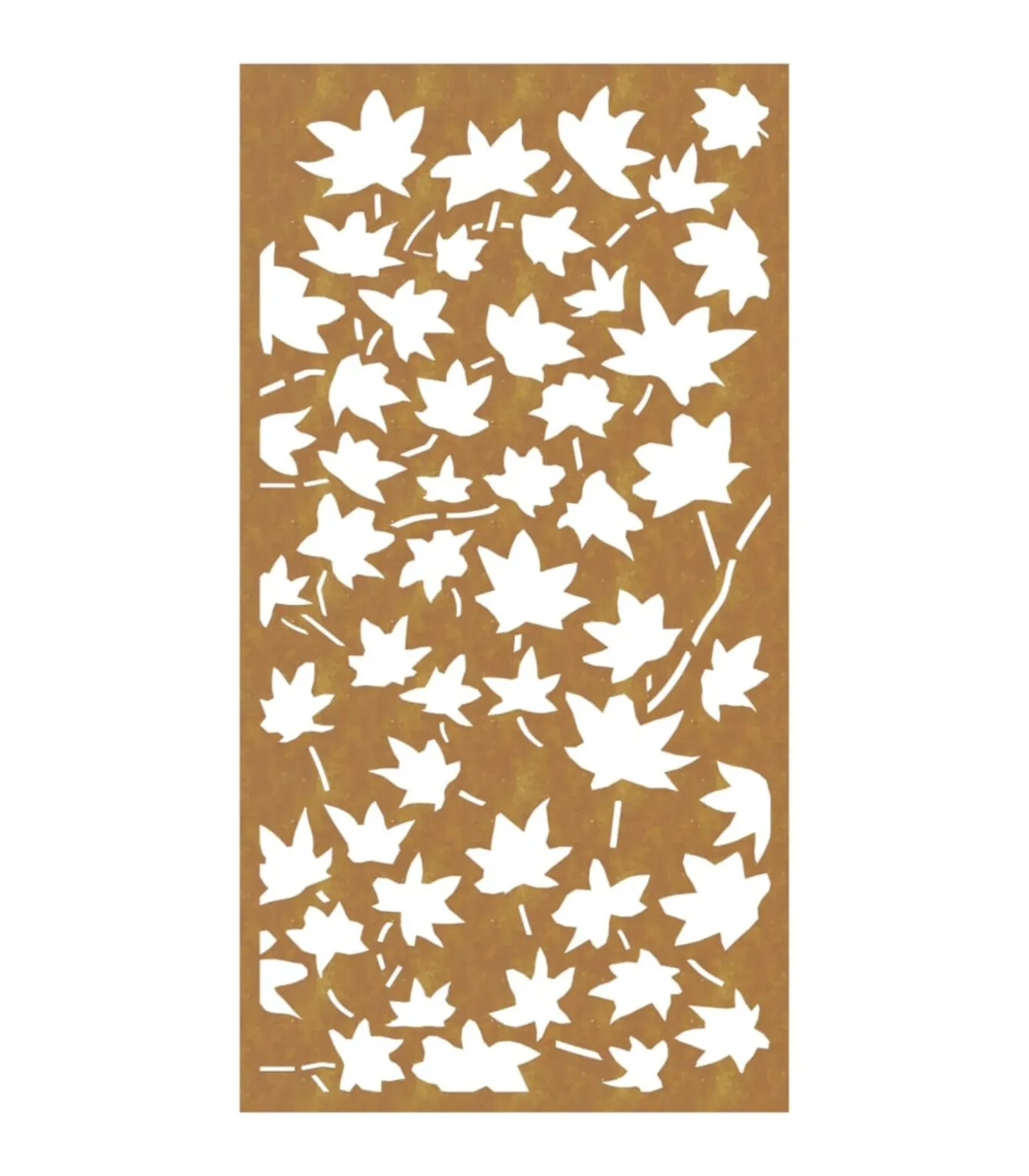 Wanddecoratie tuin esdoornbladontwerp 105x55 cm cortenstaal