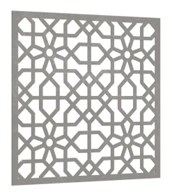 Wanddecoratie tuin Moors ontwerp 55x55 cm cortenstaal