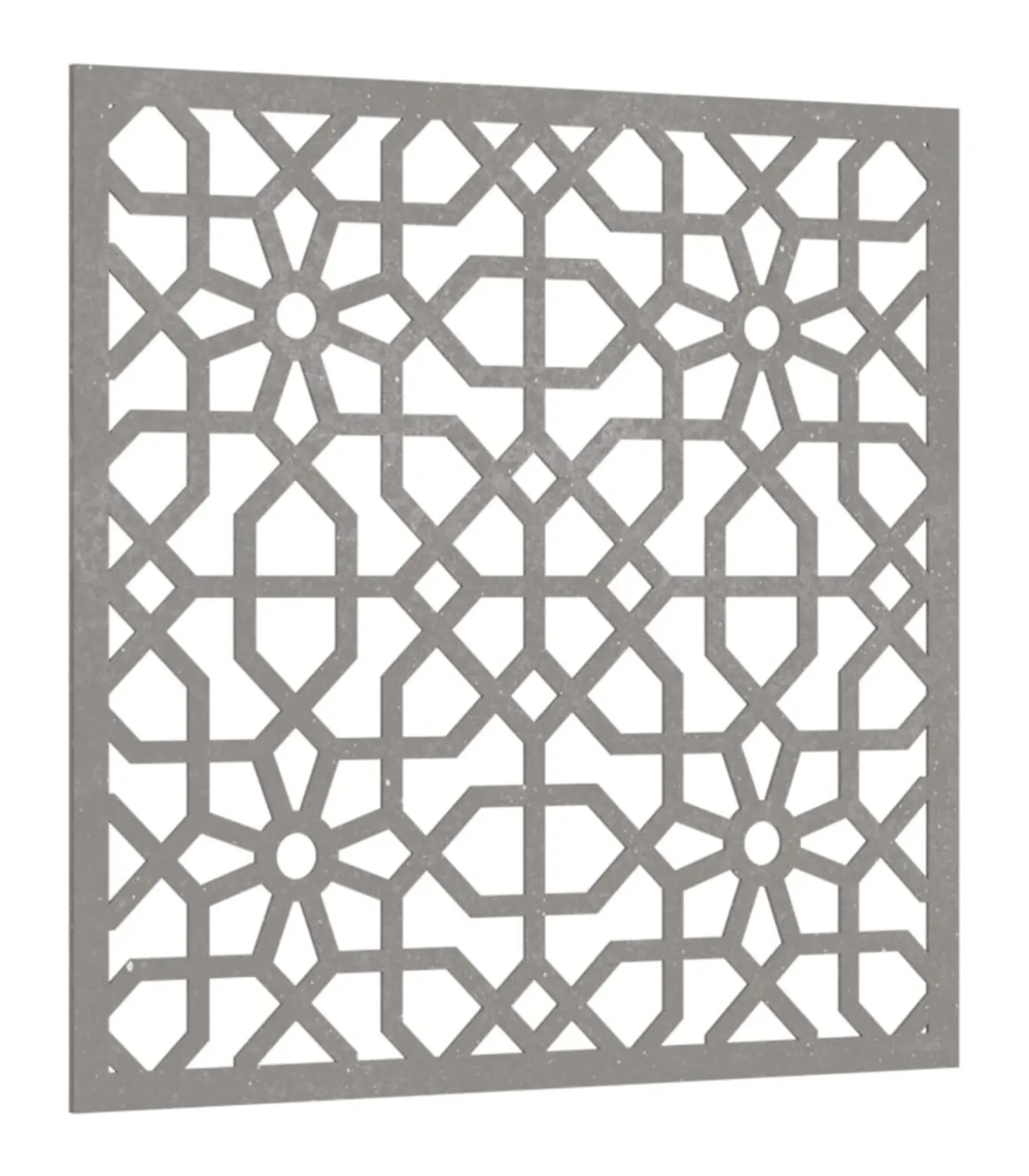 Wanddecoratie tuin Moors ontwerp 55x55 cm cortenstaal