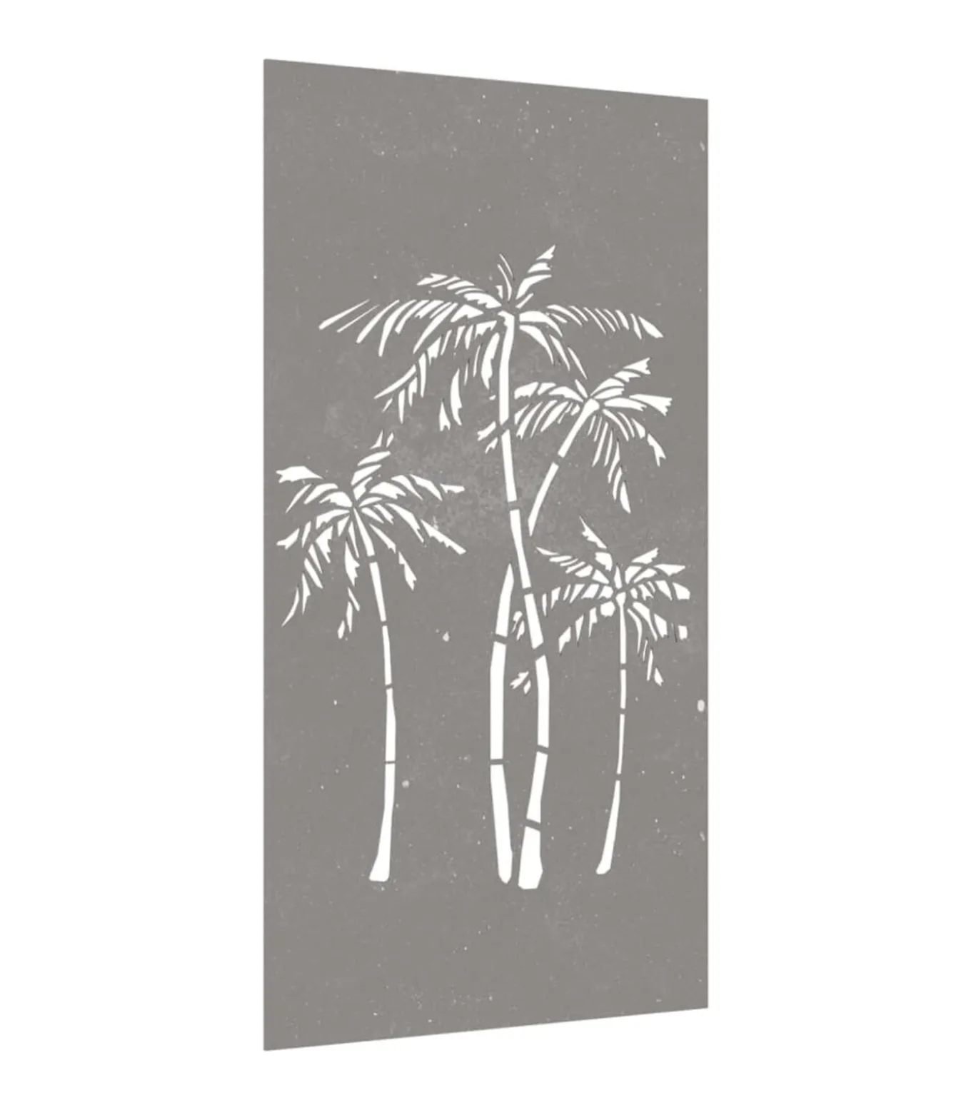 Wanddecoratie tuin palmboomontwerp 105x55 cm cortenstaal