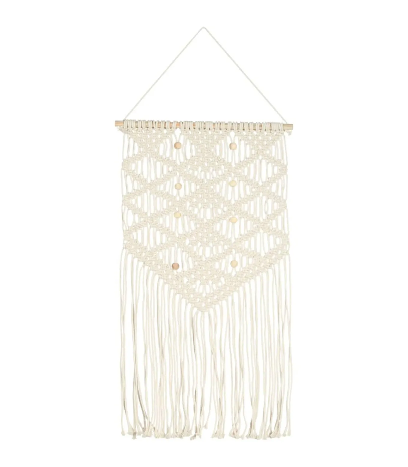 Wandhanger macramé 40x80 cm katoen