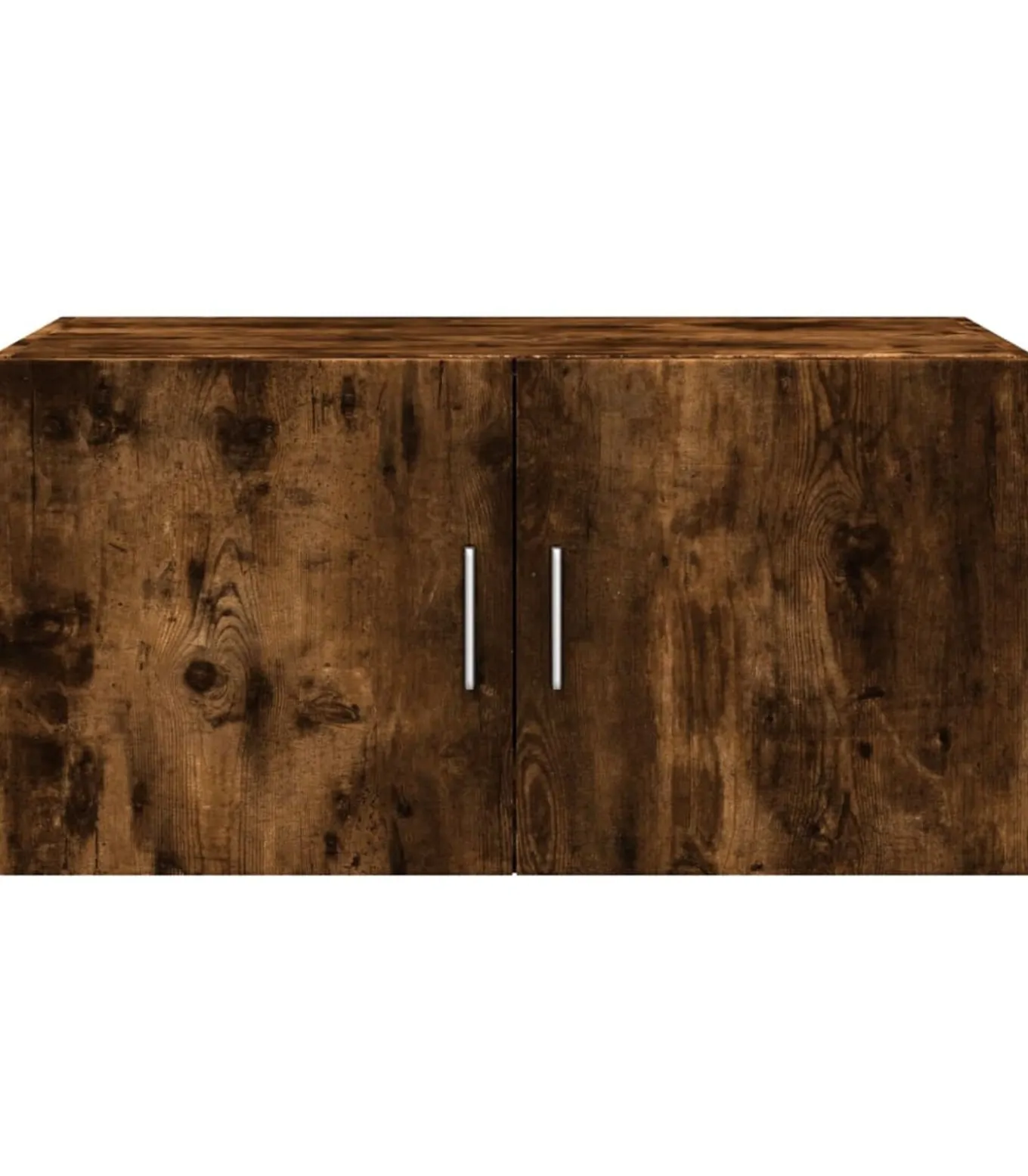 Wandkast 80x42,5x40 cm bewerkt hout gerookt eikenkleurig