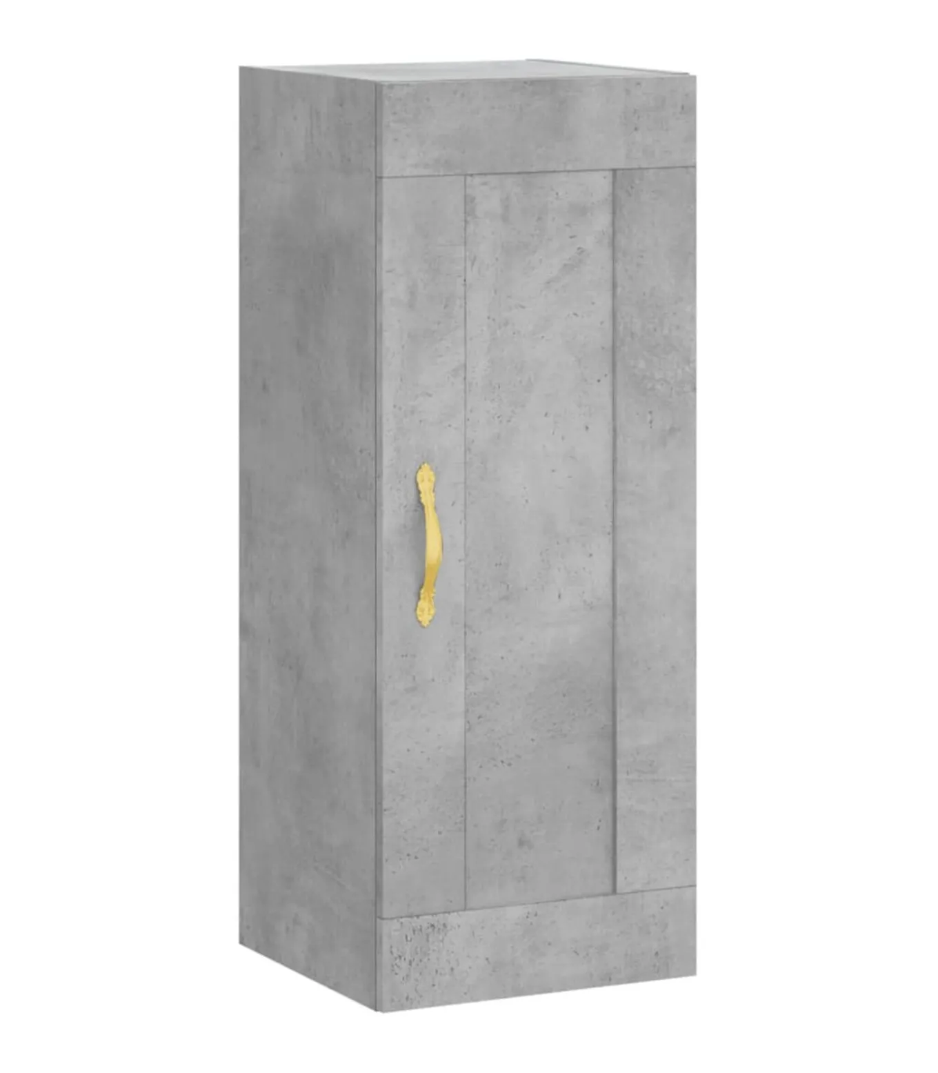 Wandkast 34,5x34x90 cm bewerkt hout betongrijs