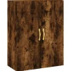 Wandkast 69,5x34x90 cm gerookt eikenkleurig