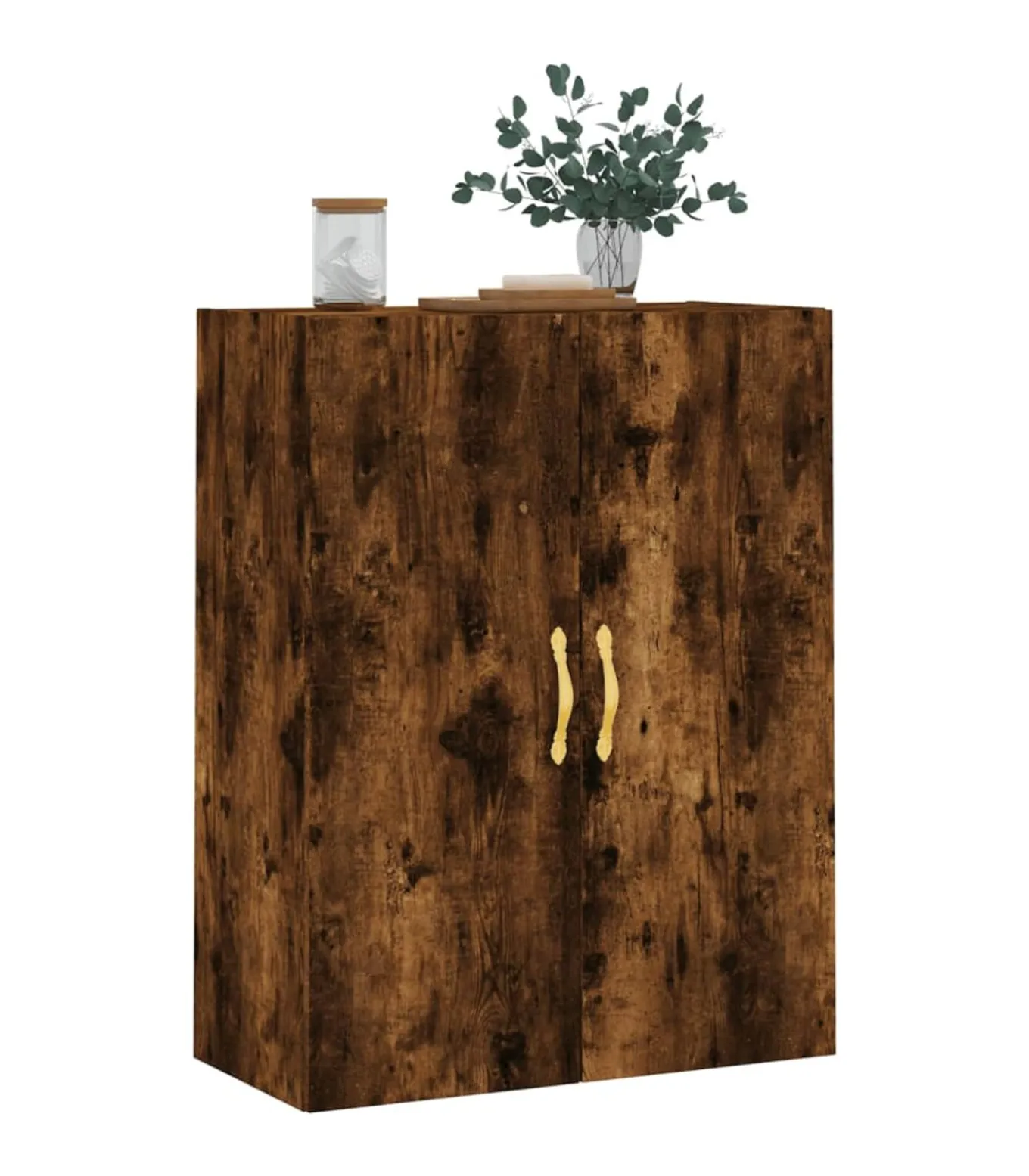 Wandkast 69,5x34x90 cm gerookt eikenkleurig