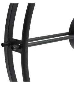 Wandklok 52 cm ijzer zwart