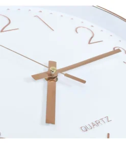 Wandklok 30 cm roségoud