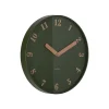 Wandklok Amena - Groen - 40x40x40cm