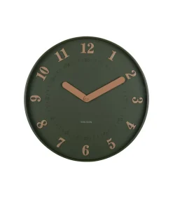 Wandklok Amena - Groen - 40x40x40cm