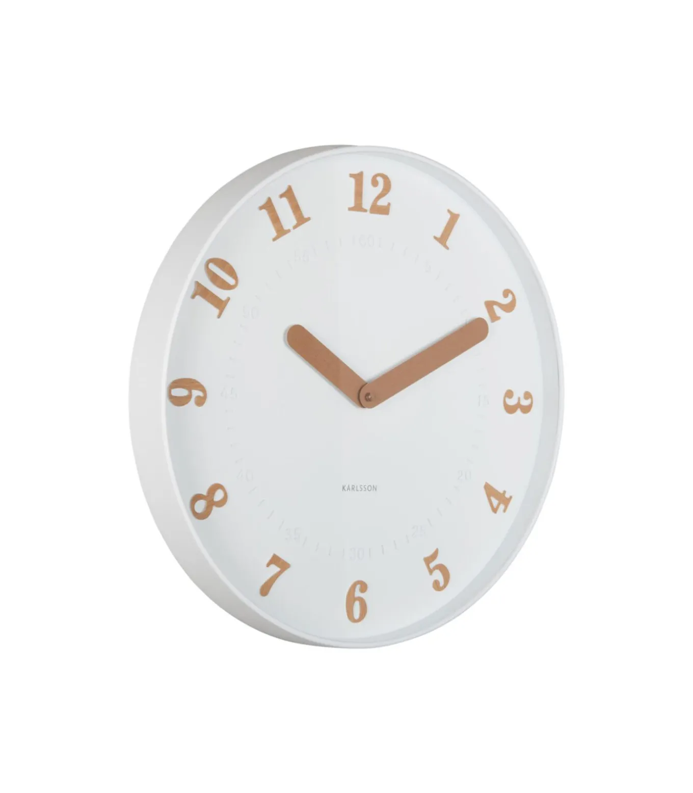 Wandklok Amena - Wit - 40x40x40cm