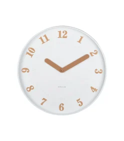 Wandklok Amena - Wit - 40x40x40cm