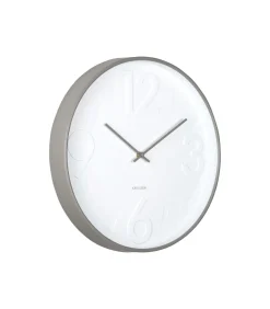 Wandklok Ayuno - Donkergrijs - Ø40cm