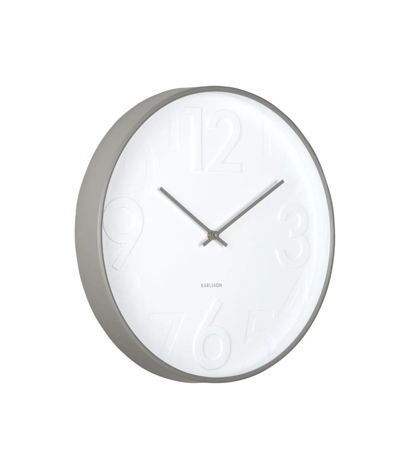 Wandklok Ayuno - Donkergrijs - Ø40cm