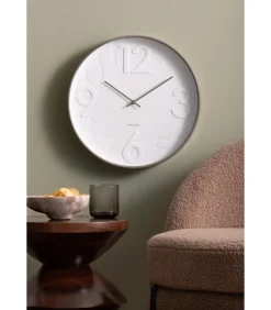 Wandklok Ayuno - Donkergrijs - Ø40cm