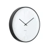 Wandklok Ayuno - Mat zwart - Ø40cm