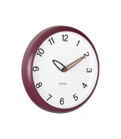 Wandklok Bella - Dark mauve - 4.2x30x30cm