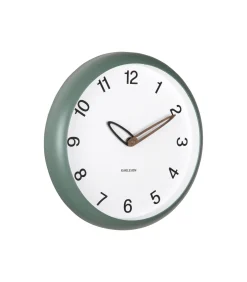 Wandklok Bella - Jungle groen - 4.2x30x30cm