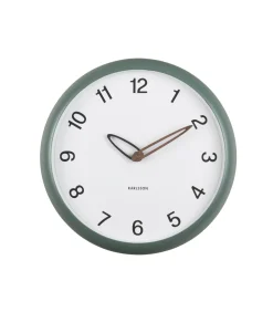 Wandklok Bella - Jungle groen - 4.2x30x30cm