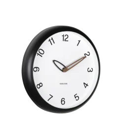 Wandklok Bella - Mat zwart - 4.2x30x30cm