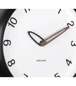 Wandklok Bella - Mat zwart - 4.2x30x30cm