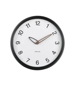 Wandklok Bella - Mat zwart - 4.2x30x30cm