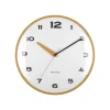 Wandklok Brisk Dome - Okergeel - Ø40cm