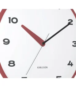 Wandklok Brisk Dome - Rode oker - Ø40cm