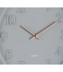 Wandklok Calma - Donkergrijs - 3.8x30x30cm