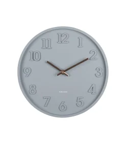 Wandklok Calma - Donkergrijs - 3.8x30x30cm