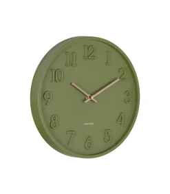 Wandklok Calma - Legergroen - 3.8x30x30cm