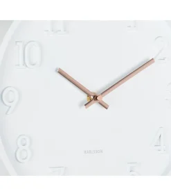 Wandklok Calma - Mat wit - 3.8x30x30cm