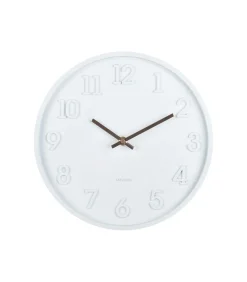 Wandklok Calma - Mat wit - 3.8x30x30cm