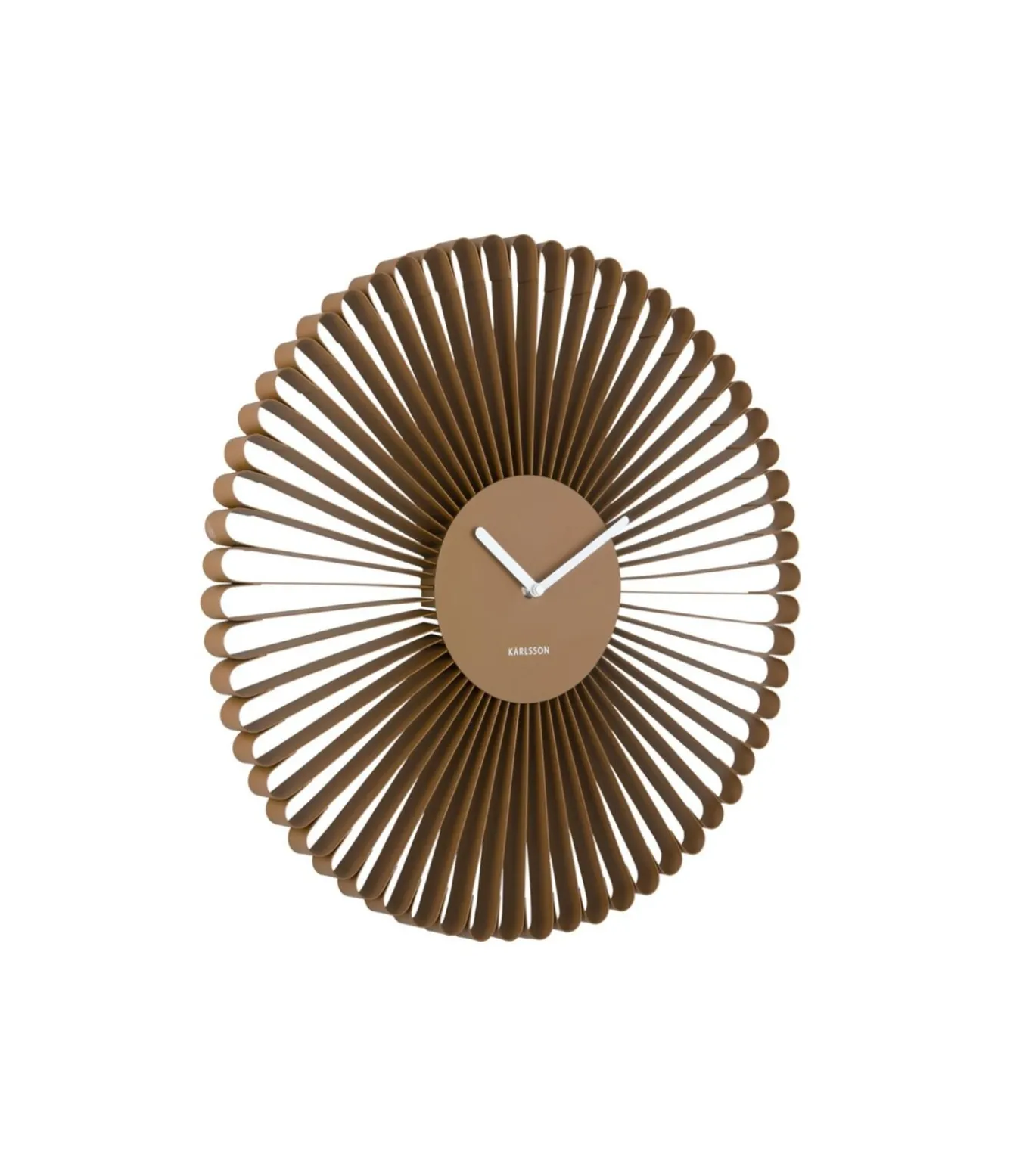 Wandklok Cascara - Bruin - 50x50x50cm