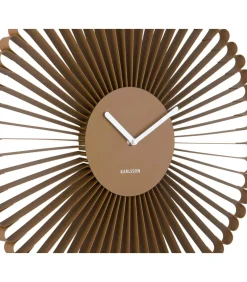 Wandklok Cascara - Bruin - 50x50x50cm