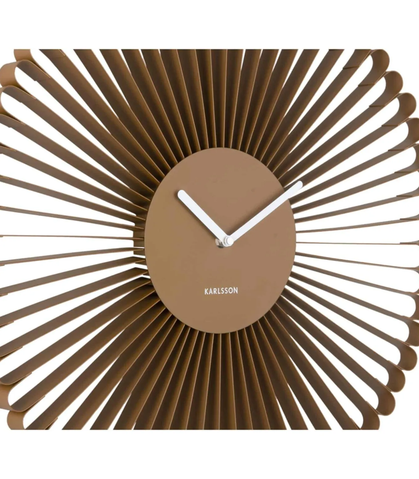 Wandklok Cascara - Bruin - 50x50x50cm