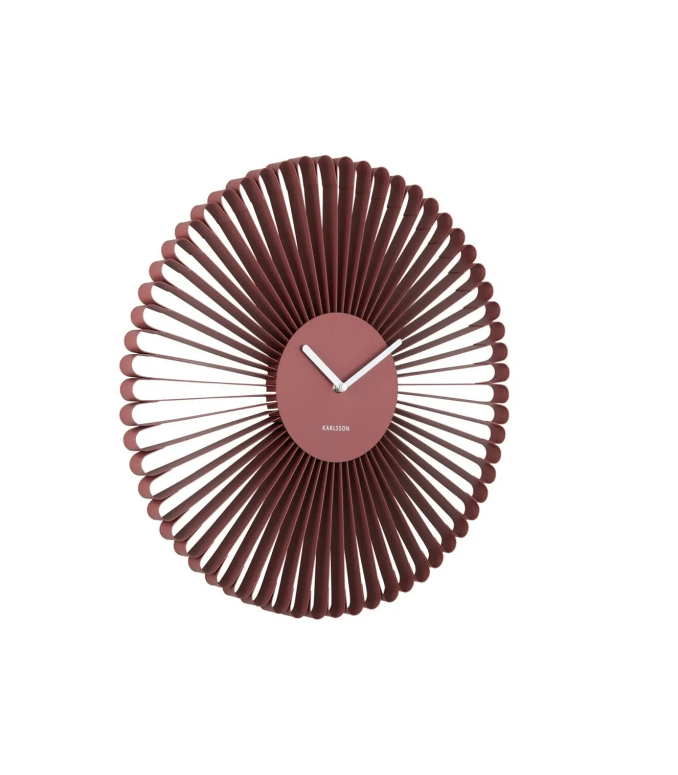 Wandklok Cascara - Rood - 50x50x50cm