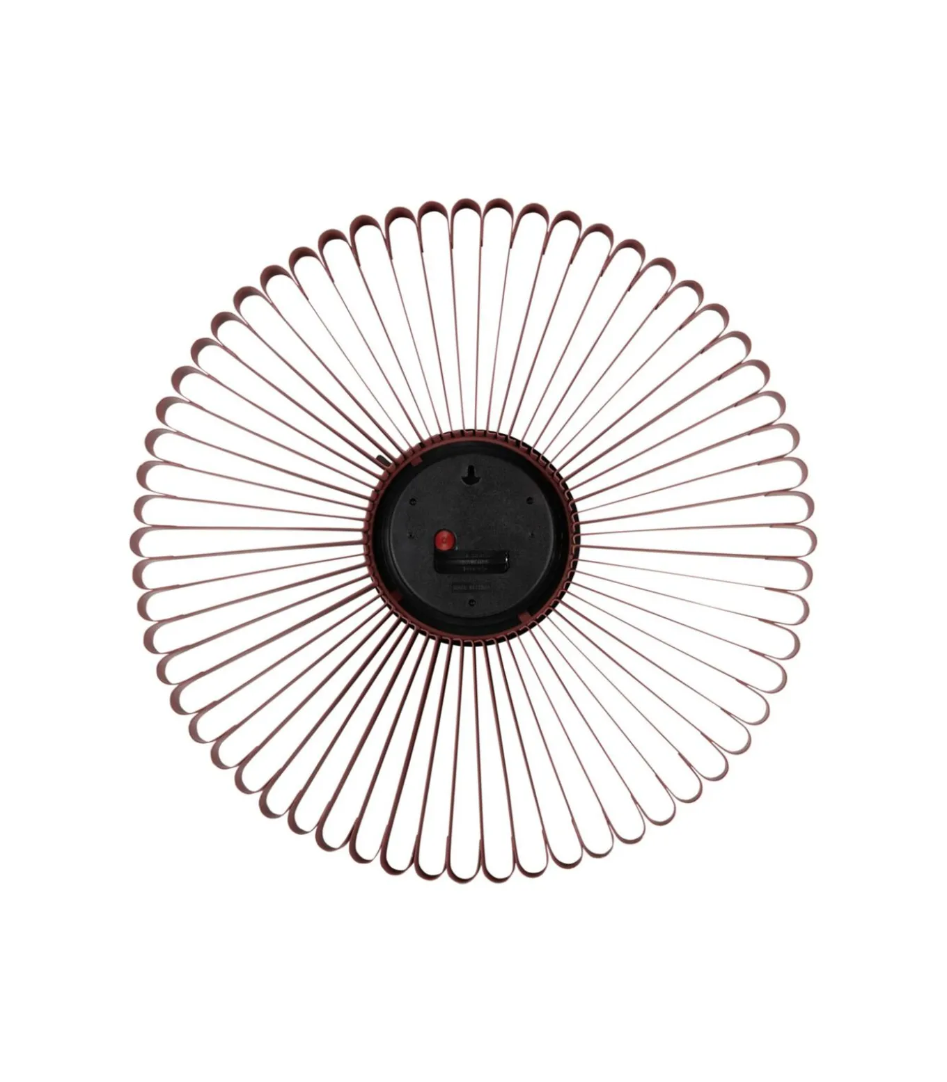 Wandklok Cascara - Rood - 50x50x50cm