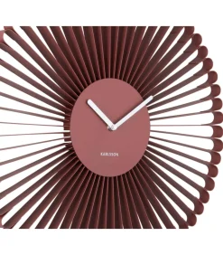 Wandklok Cascara - Rood - 50x50x50cm