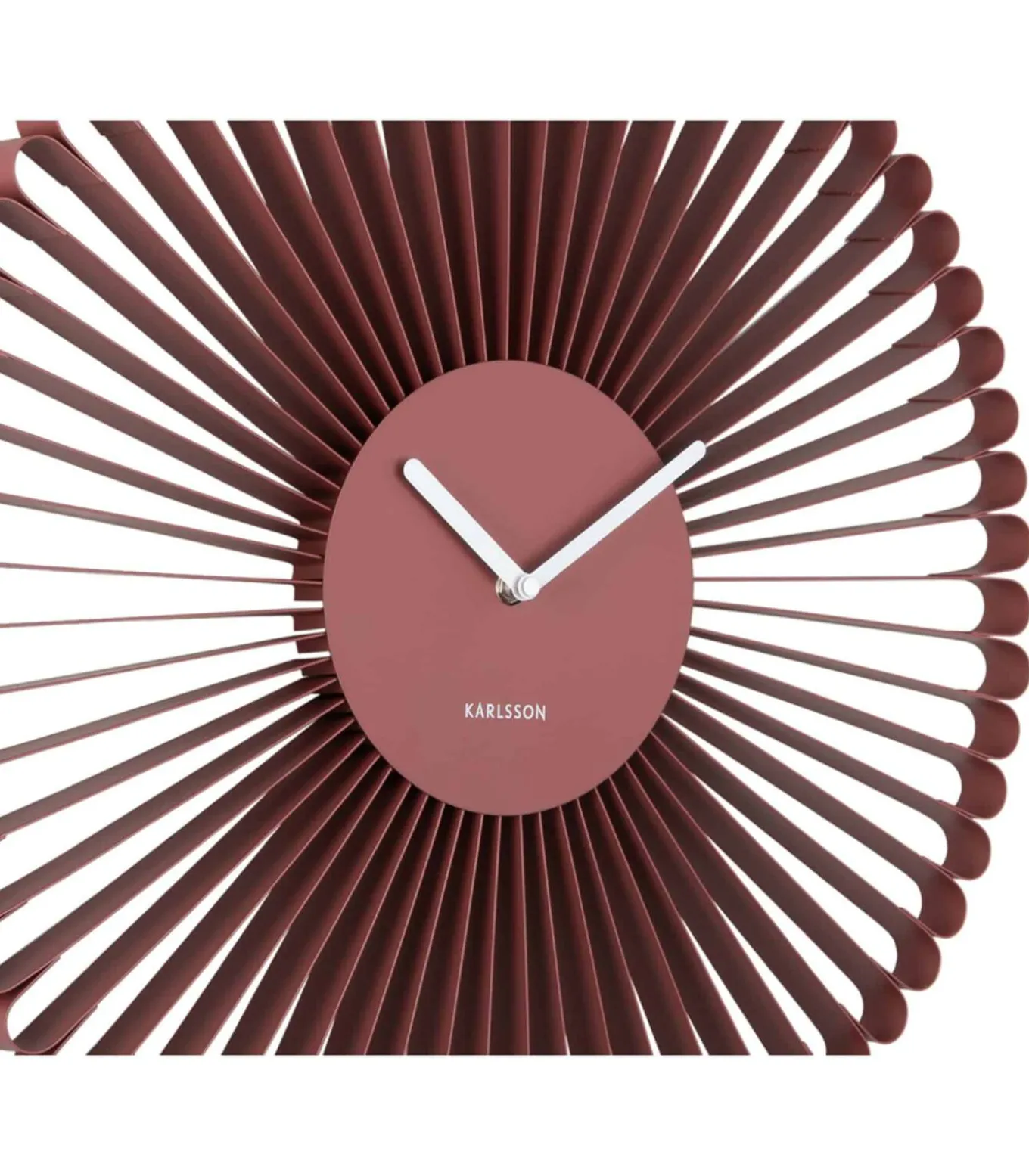 Wandklok Cascara - Rood - 50x50x50cm