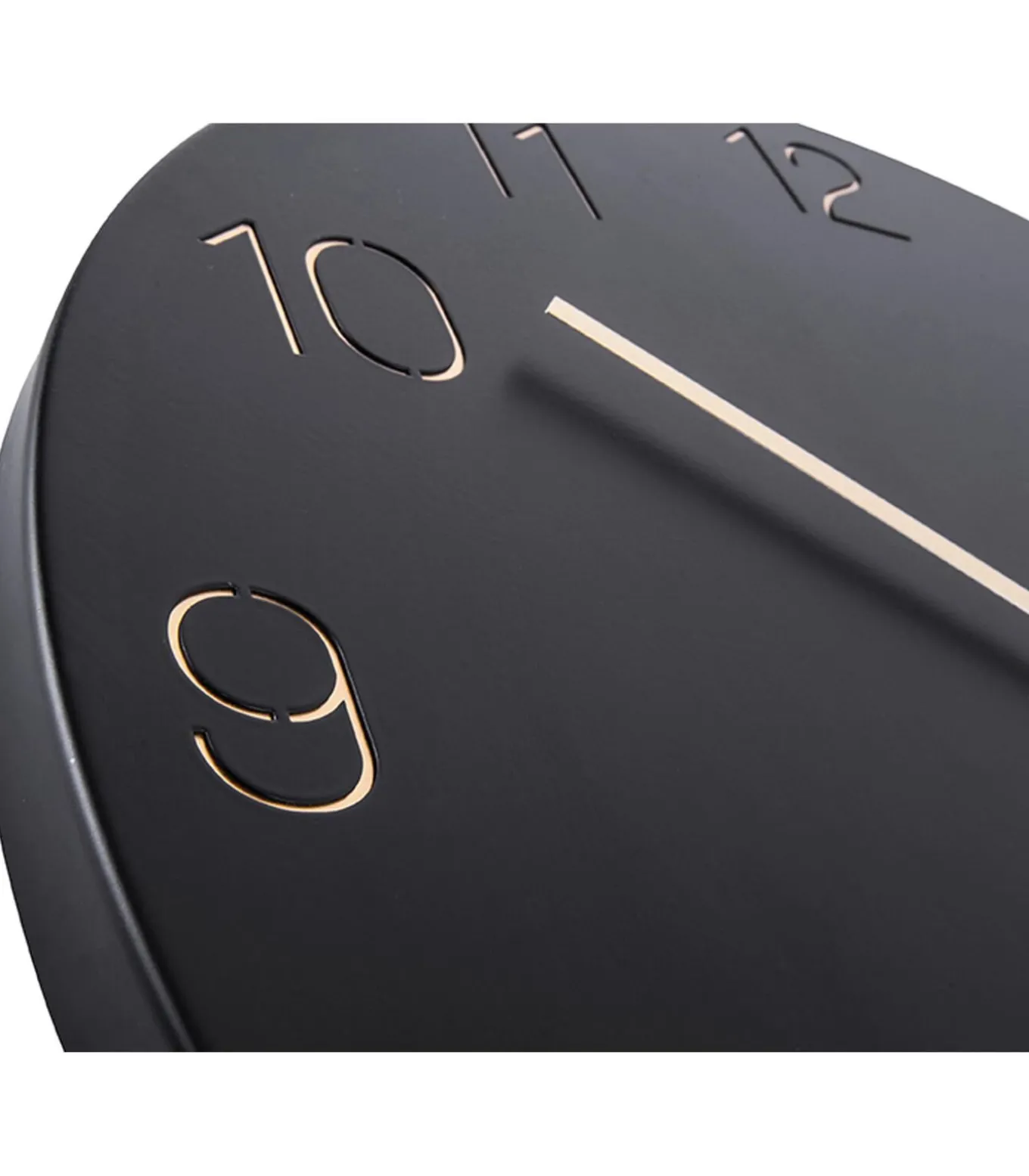 Wandklok Charm - Gegraveerde cijfers Zwart - Ø40cm