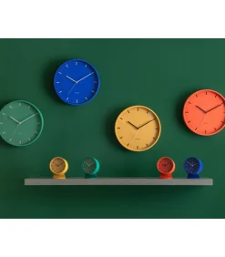 Wandklok Cool Retro - Blauw - 30x30x30cm