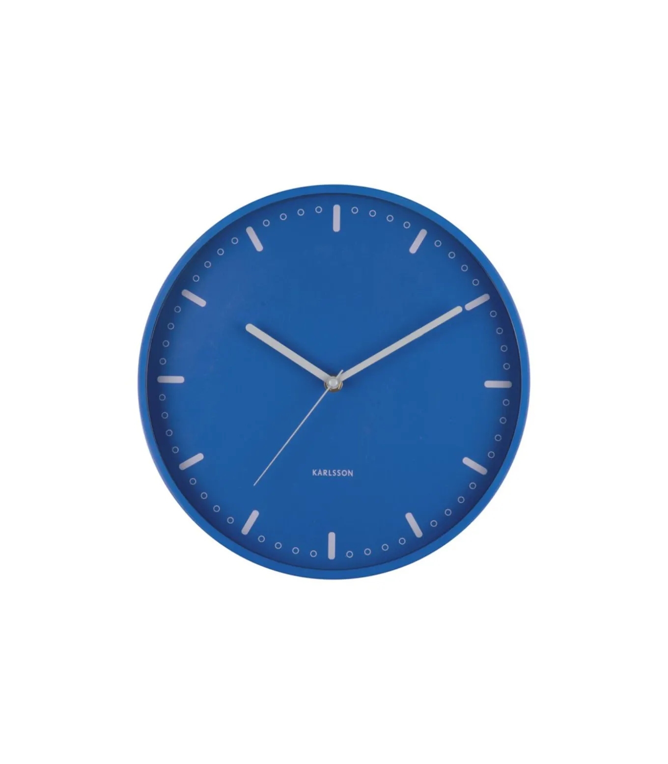 Wandklok Cool Retro - Blauw - 30x30x30cm