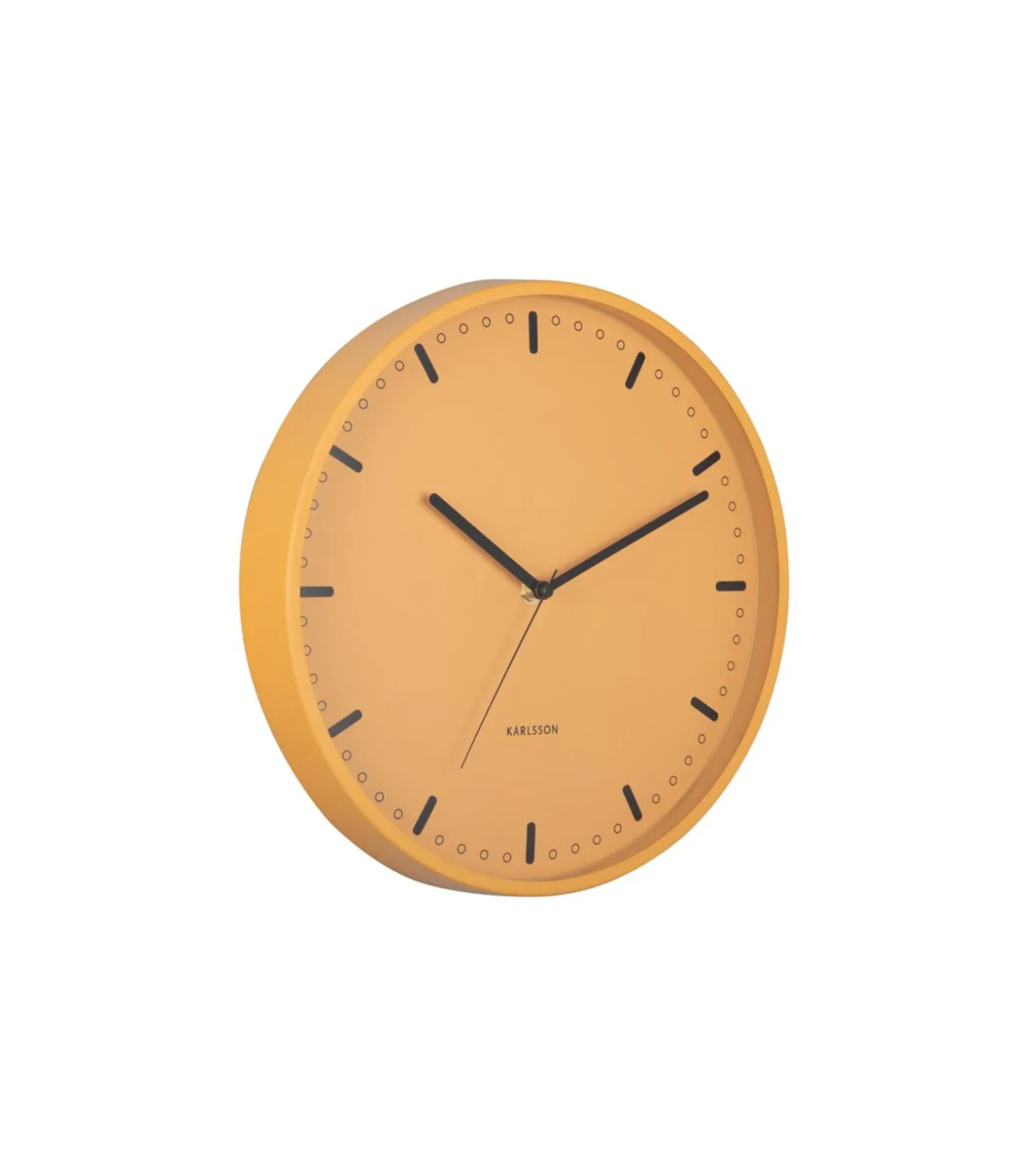 Wandklok Cool Retro - Geel - 30x30x30cm