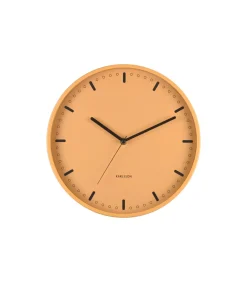 Wandklok Cool Retro - Geel - 30x30x30cm