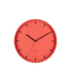 Wandklok Cool Retro - Oranje - 30x30x30cm