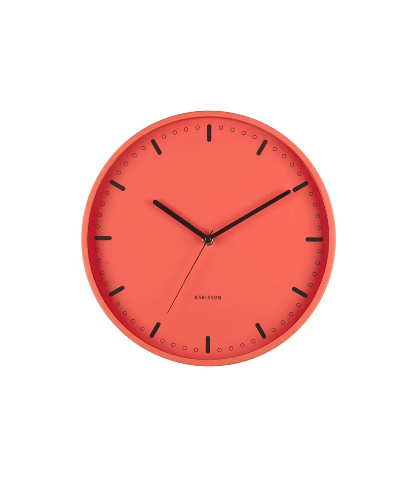 Wandklok Cool Retro - Oranje - 30x30x30cm