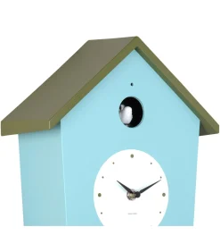 Wandklok Cuckoo Light - Mistigblauw - 23x10.5x26.4cm