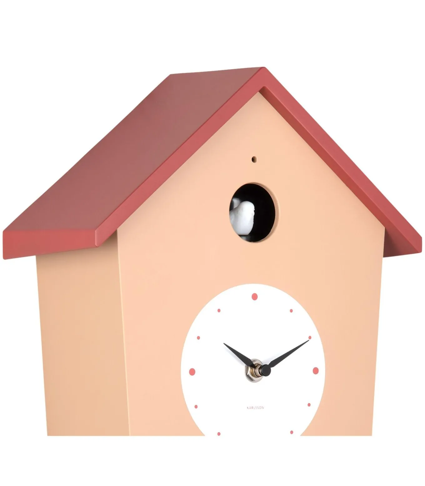 Wandklok Cuckoo Light - Zachtbruin - 23x10.5x26.4cm